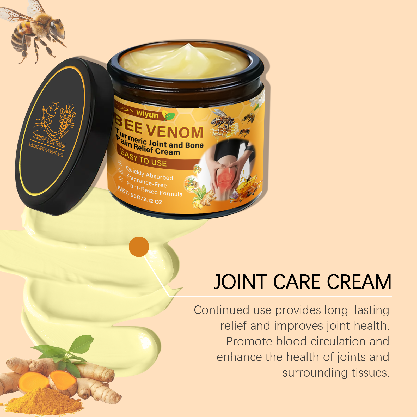 Joint Relief Cream Soothes Daily Joint Muscles Boosts Vitality Gentle Apply Body Care Cream
