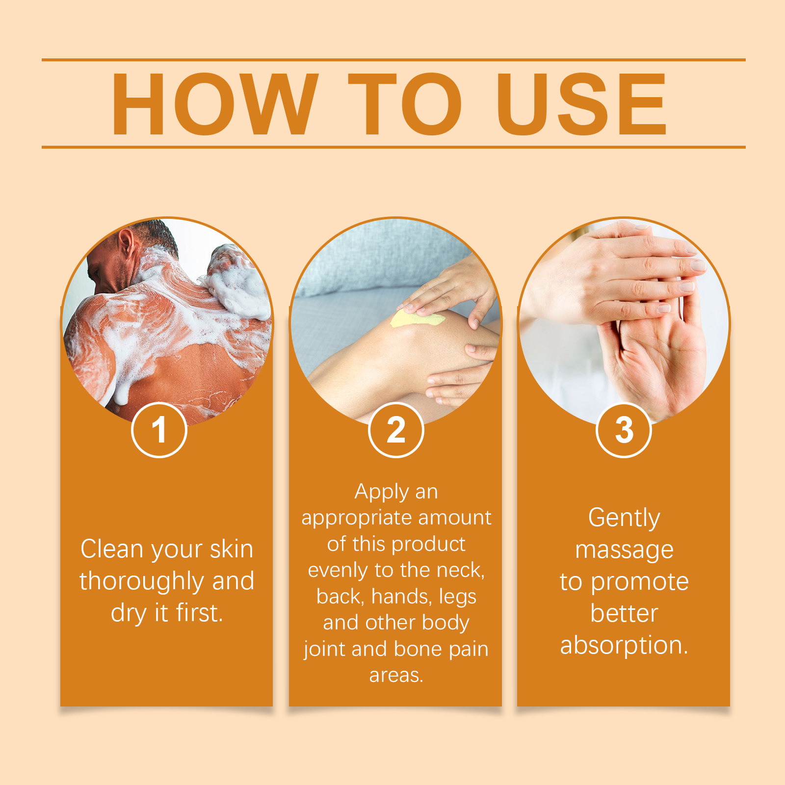 Joint Relief Cream Soothes Daily Joint Muscles Boosts Vitality Gentle Apply Body Care Cream