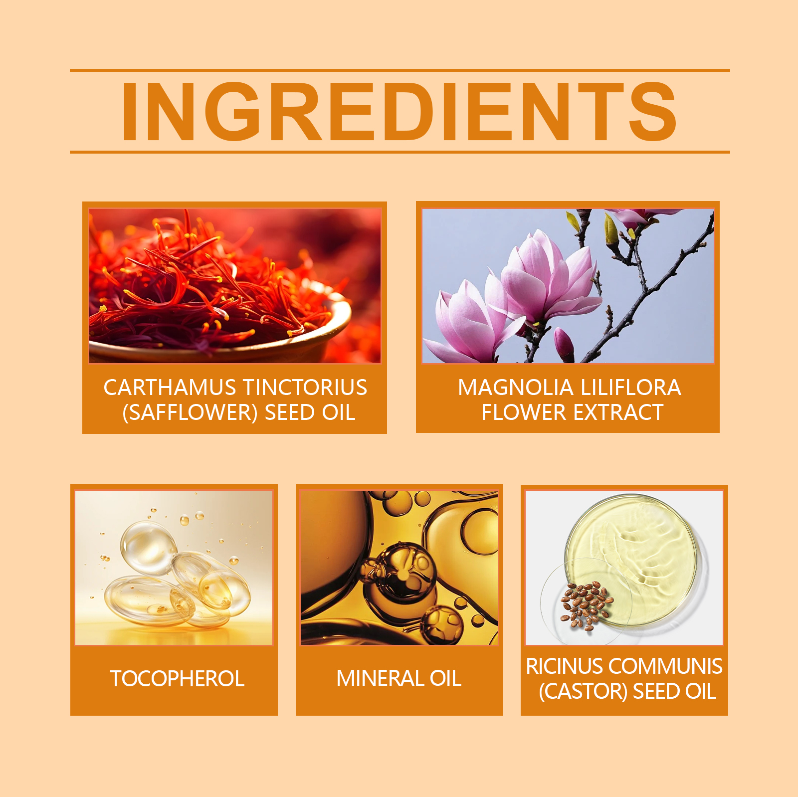 Saffron Rejuvenating Oil Mildly Nourishing Hydrating Moisturizing Plant Facial Skin Care Essential Oil