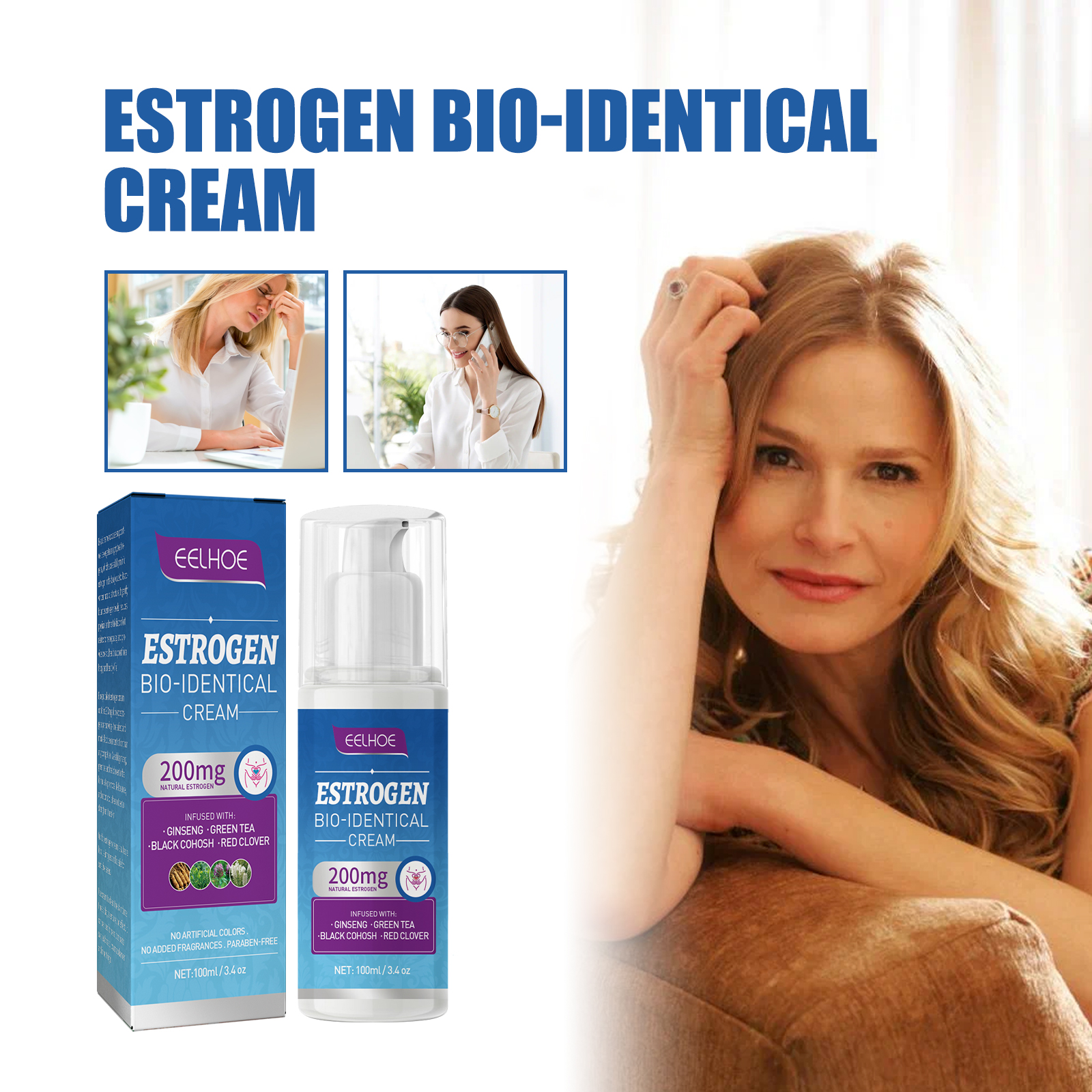 Menopause Soothing Balm Fatigue Night Sweats Mood Support For Women Wellness Daily Comfort Care