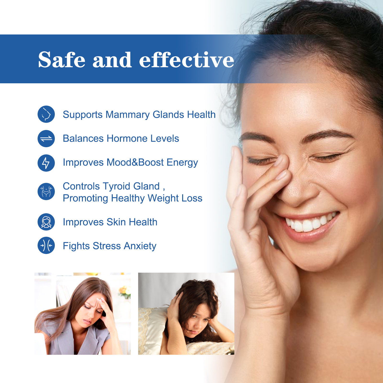 Menopause Soothing Balm Fatigue Night Sweats Mood Support For Women Wellness Daily Comfort Care