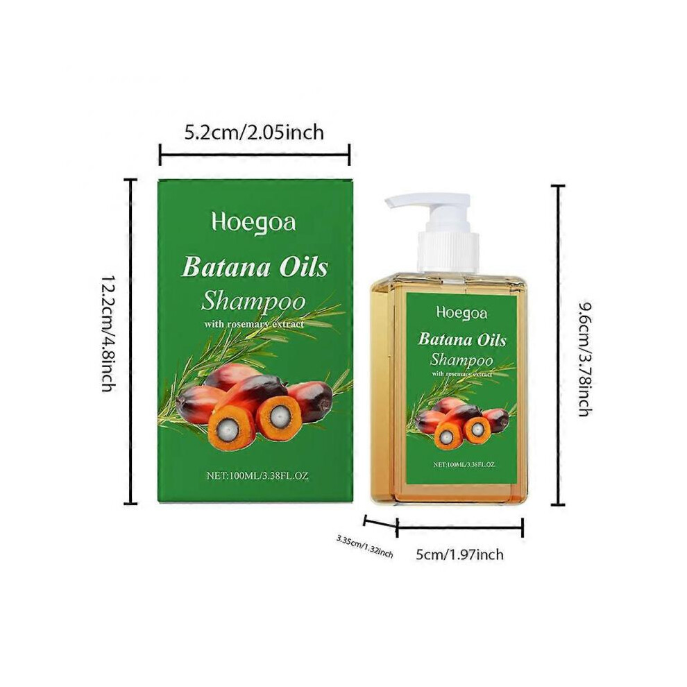 Batana Oil Hair Growth Shampoo Anti Hair Loss Regenerating Hair Wash for All Hair Types
