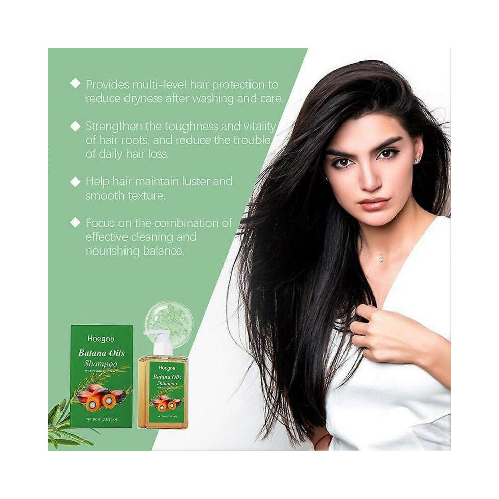 Batana Oil Hair Growth Shampoo Anti Hair Loss Regenerating Hair Wash for All Hair Types