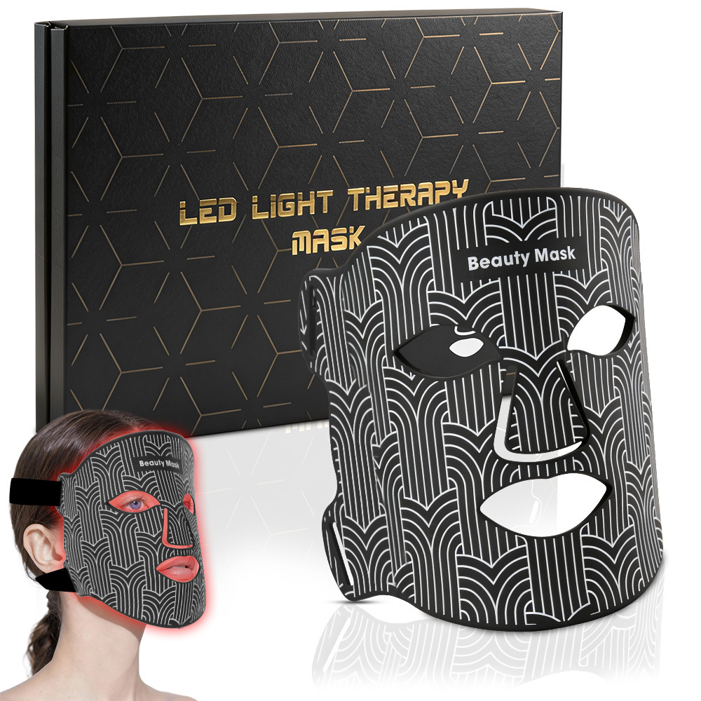 Facial LED Mask with Neck Red Light Near Infrared Therapy Beauty Mask Anti Aging Skin Rejuvenation Lifting Tighten Skin Care Gift