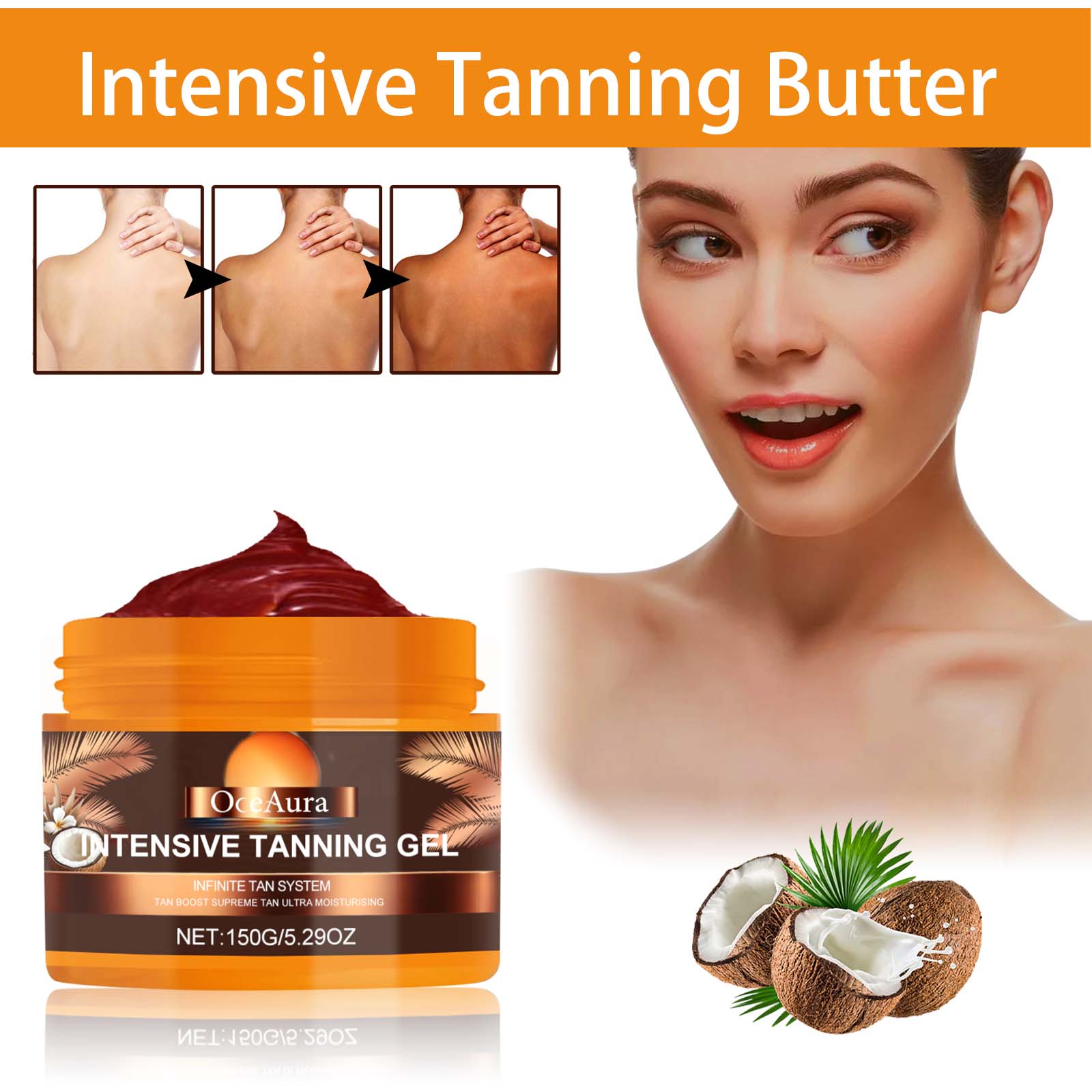 Tanning Enhancing Repair Gel For Summer Beach Bronzed Glow Moisturizing Body Care