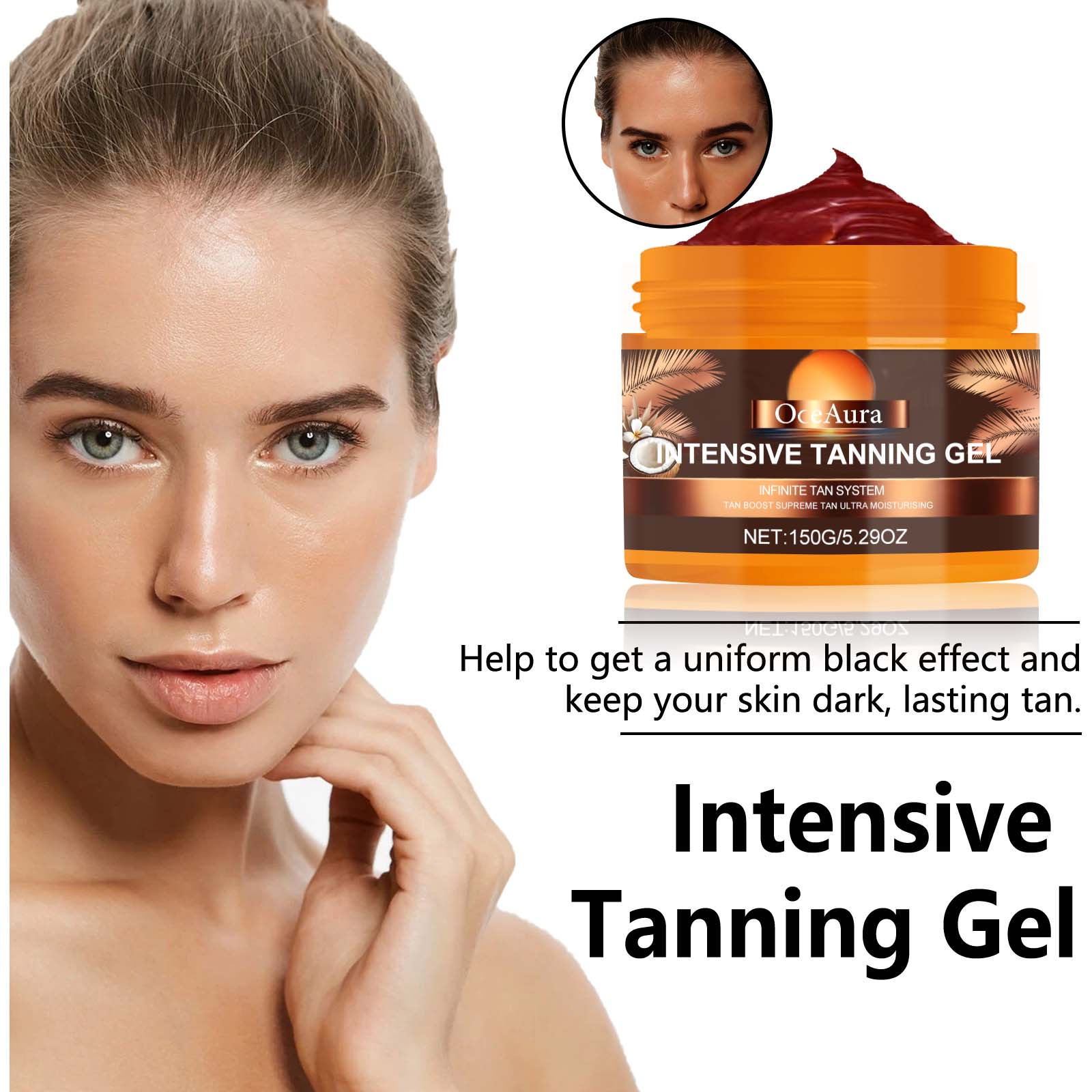 Tanning Enhancing Repair Gel For Summer Beach Bronzed Glow Moisturizing Body Care
