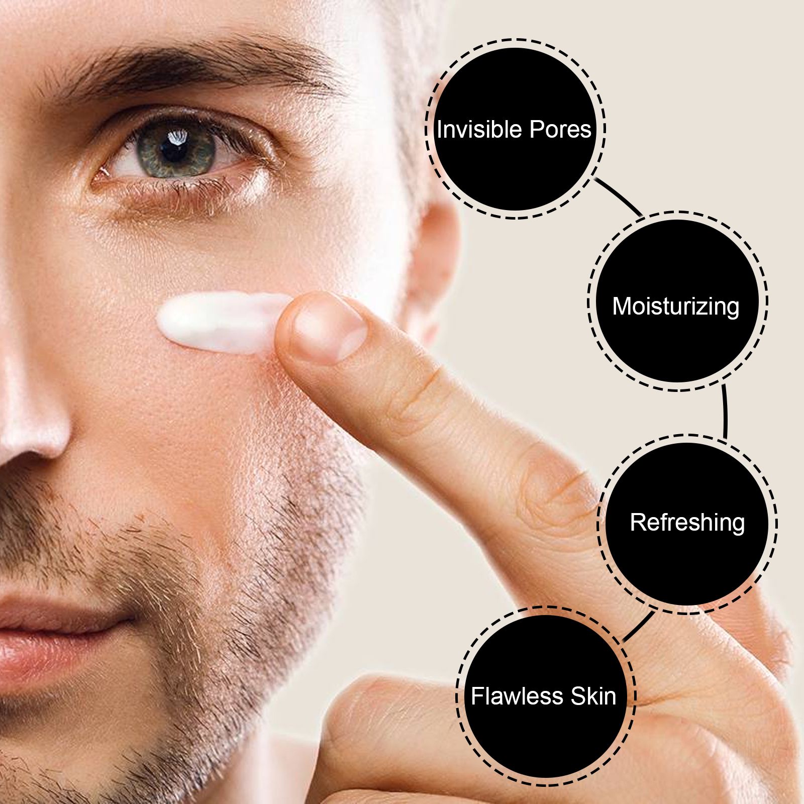 Men Tinted Face Cream Oil Control Concealer For Blemishes And Pores Daily Moisturizer