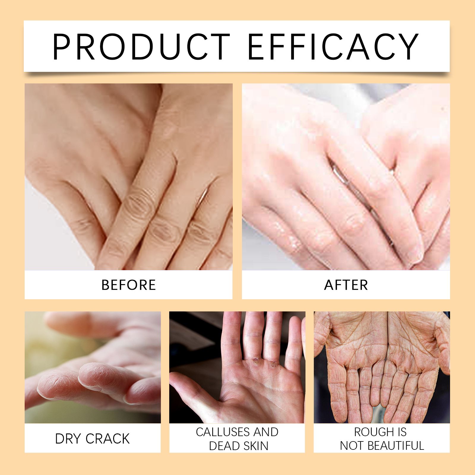 Honey Peel Off Hand Mask Moisturizing Nourishing For Dry Rough Hands Daily Care