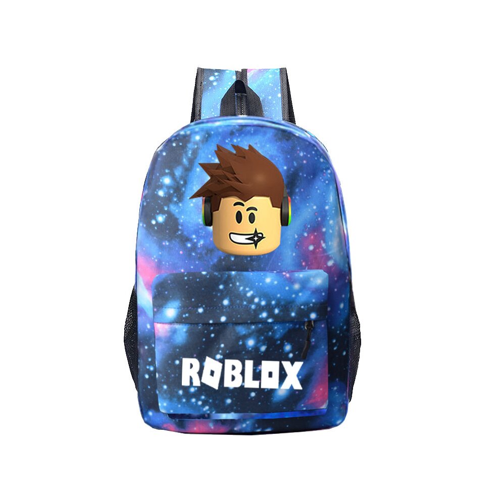 (Starry Blue) ROBLOX Game School Bag Backpack Student Casual Backpack