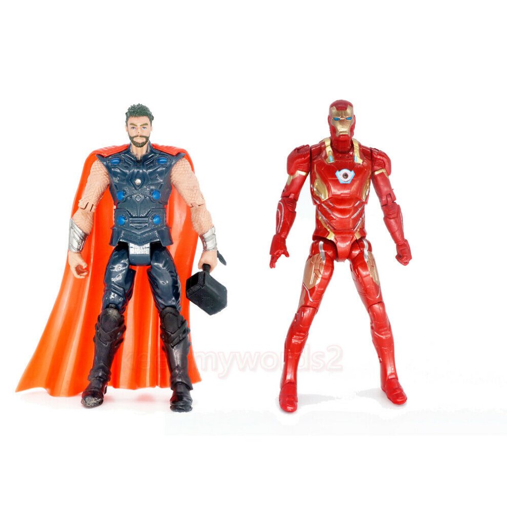 14 Pcs Marvel Avengers Play toy PVC 7' Action Figure Gift Thanos Iron man Hulk