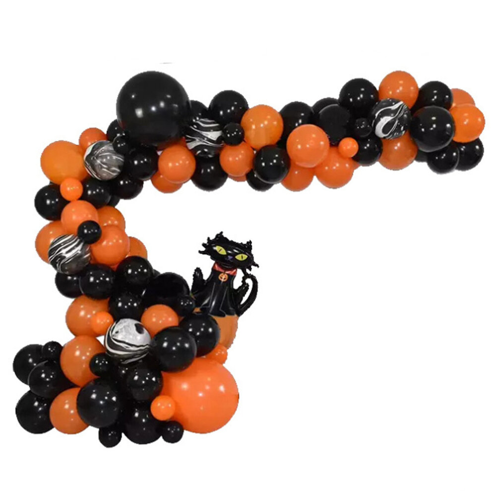 Halloween Balloon Garland Black Cat Party Ballon Arches Decor Carnival