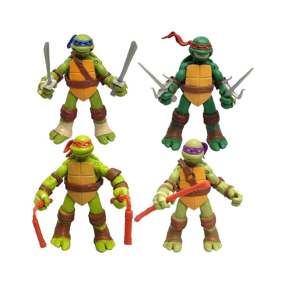 4pcs Teenage Mutant Ninja Turtles Classic Collection 5' Action Figure Kids Toys