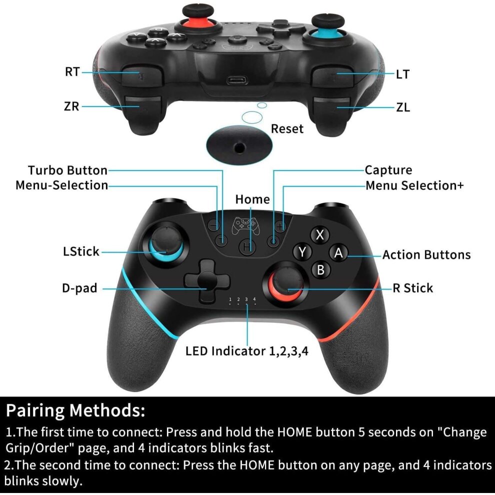 Wireless Controller Compatible Nintendo Switch