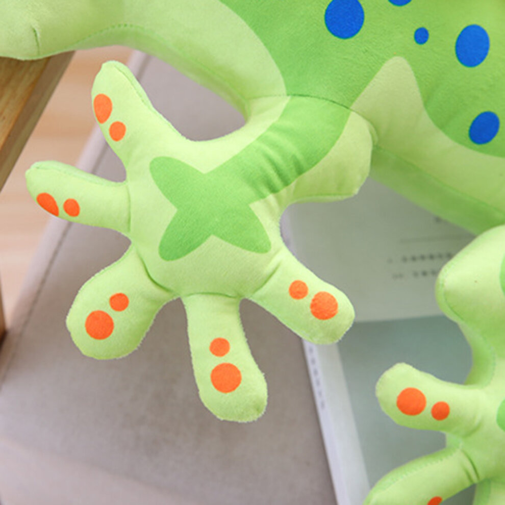 Lifelike Gecko Reptile Animal Plush Stuffed Doll Soft Bed Decor Trick Toy Gift