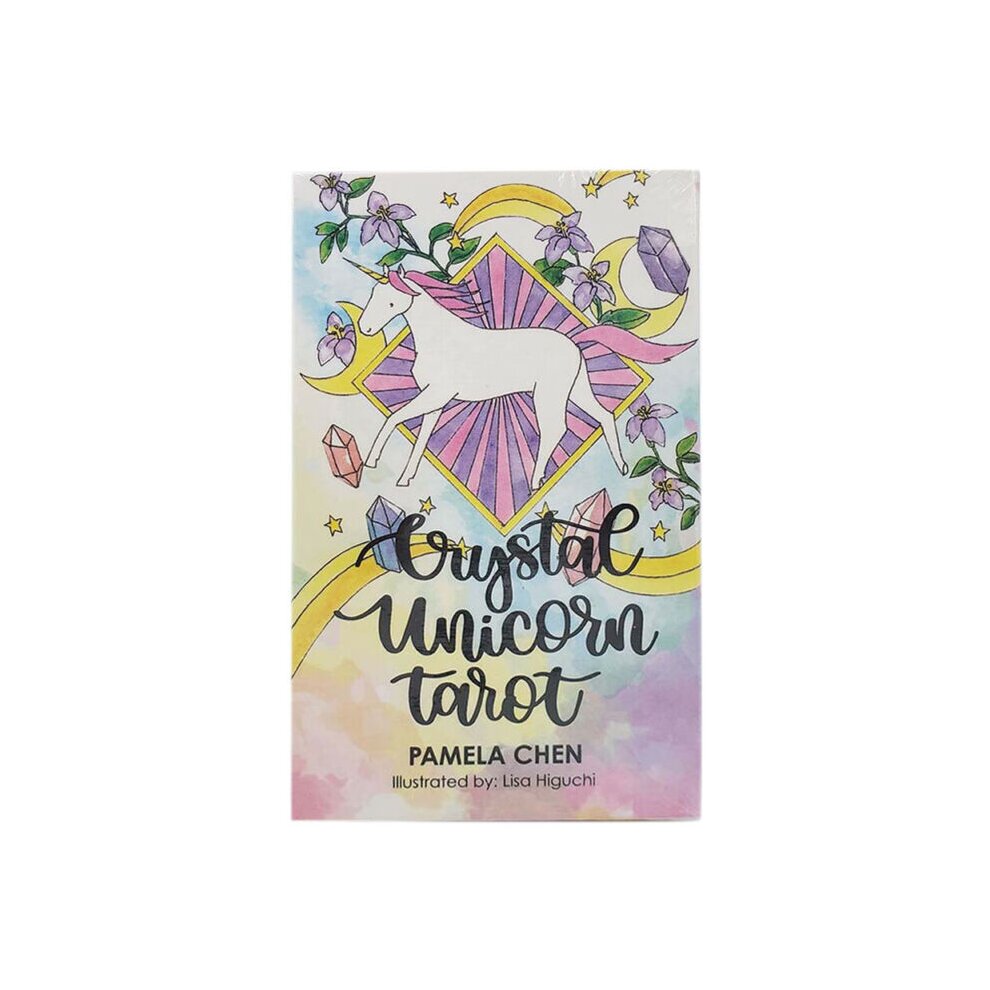 Crystal Unicorn Tarot Decks English Fortune Tell Divination Oracle Card Game