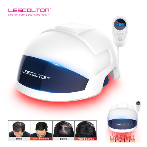 LESCOLTON Hair Growth Device Laser Cap Infrared Light LED Helmet