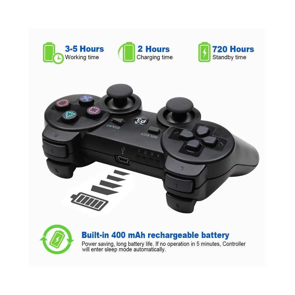 (Purple) Wireless Gamepad for PS3 Joystick Console Controle For USB PC Controller For PS