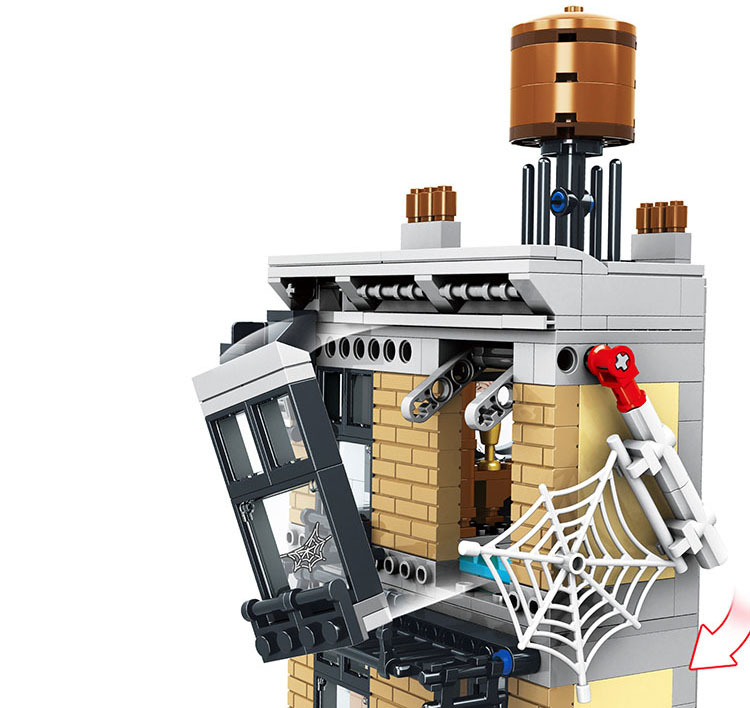 1044pcs Super Revengers 3-level New York Sanctum Sanctorum Showdown Strange Iron 10840 Building Blocks Set Compatible With Model No Box