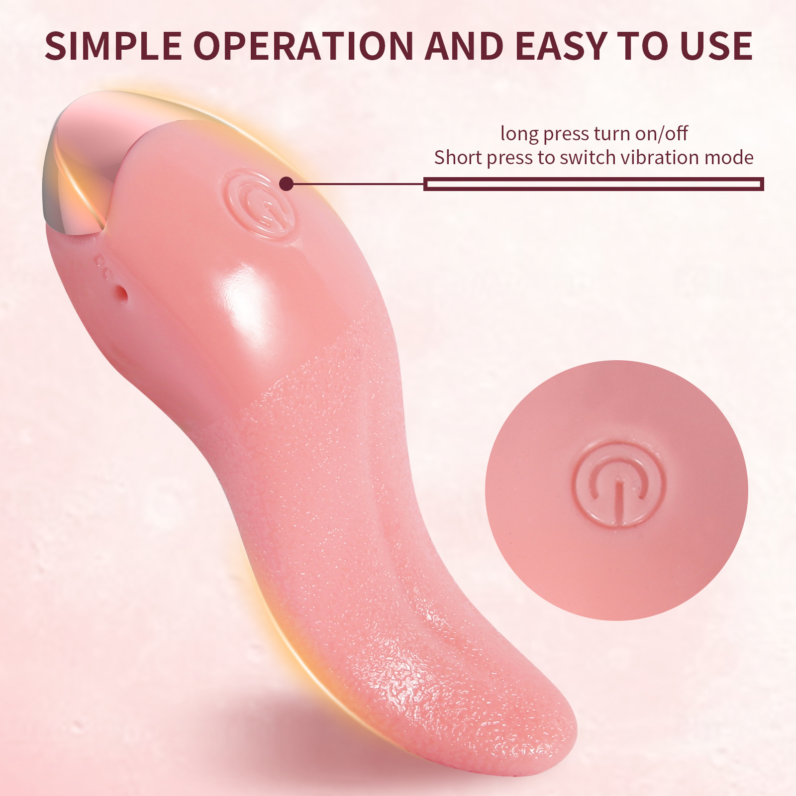 Clitoral Vibrator Sex Toy Tongue Licking Toy G Spot Dildo Stimulator Oral Sexual Toys Nipples Massager with 10 Vibration Modes Waterproof Adult Toys for Women Masturbation Couples Foreplay Pleasure
