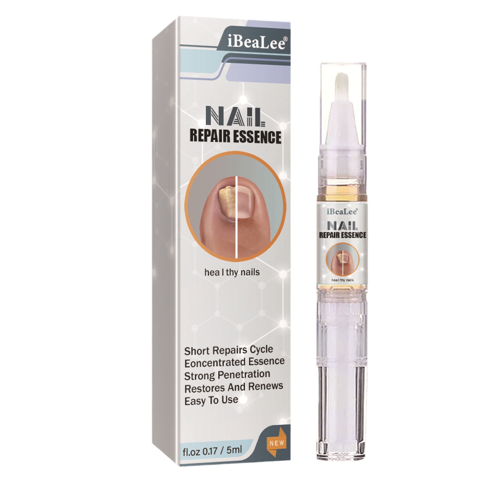 iBeaLee Nail Repair Essence Fungus Treatment Pen Fungus Stop Pen Toenail and Nail Care Solution