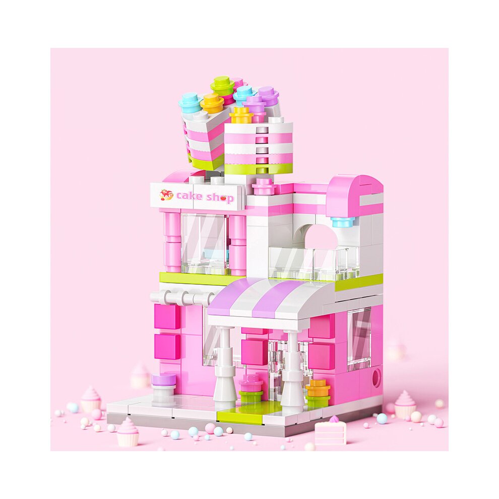 Cake City Street View Building Blocks Model Building For Childrens Toys