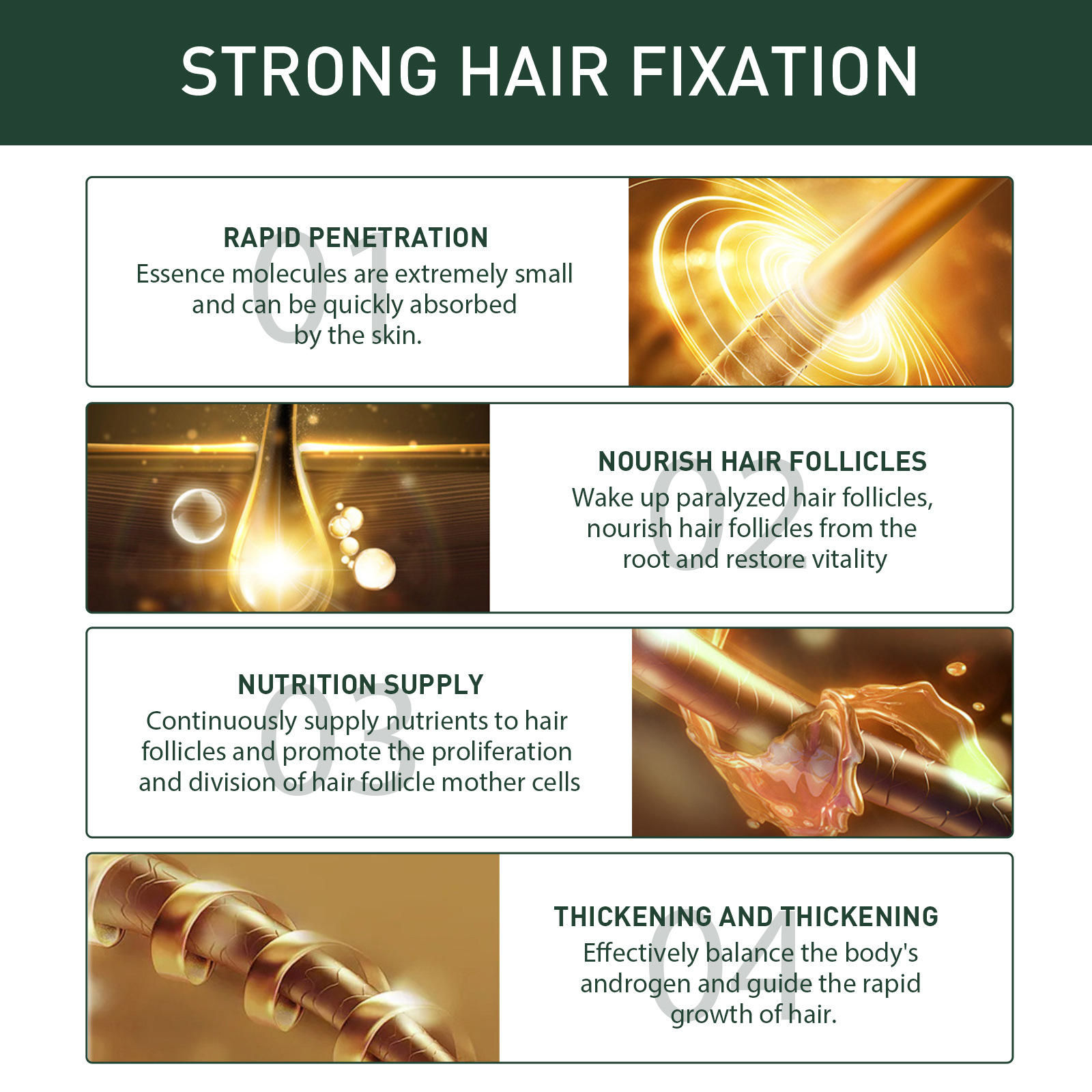 Ginger Hair Growth Serum 7 Days Prevent Hair Loss Essential Oil Fast Beard Hairline Growing Scalp Treatment for Women Men 30ml