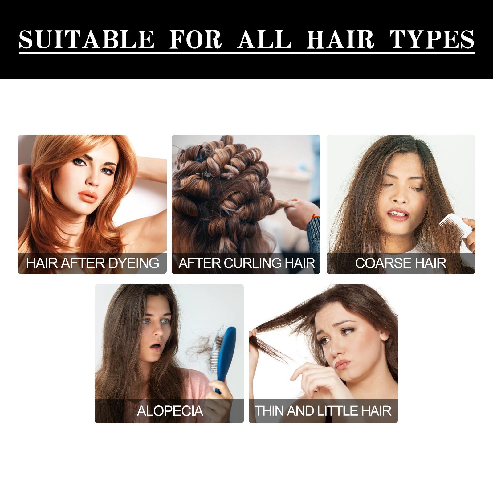 Hair Growth Serum Hair Care Essence Beard Essential Oils Moisturizing Hair Essence Natural Thickening Baldness Unisex