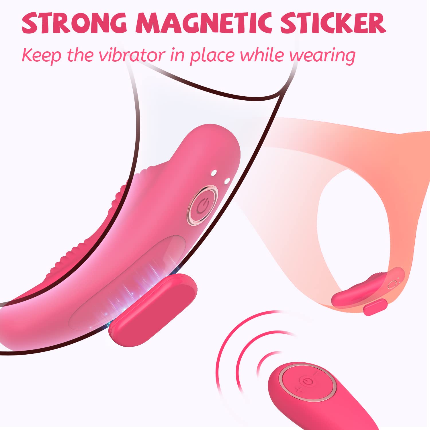 Wearable Vibrator Dildo Sex Toys for Women Butterfly Clitoral Stimulator Adult Toys for Couples with Magnetic Clip Remote Control