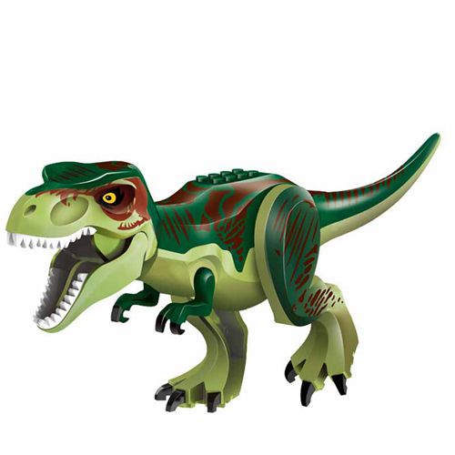 (Green Tyrannosaurus) Removable Large Dinosaur Figure Big Size Indominus T Rex Blocks Le