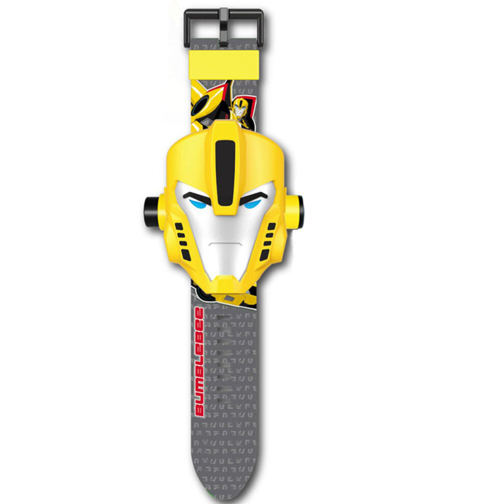 Bumblebee  Kids Electronic Projection Watches Digital Childrens Watch 24 Projection 3D Cartoon Watches