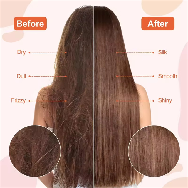 Hair Straightening Brush Ceramic Straightener Brush for All Hair Types Electric Heated Hot Hair Brush Hair Curler Travel Curling Iron Adjustable Temp
