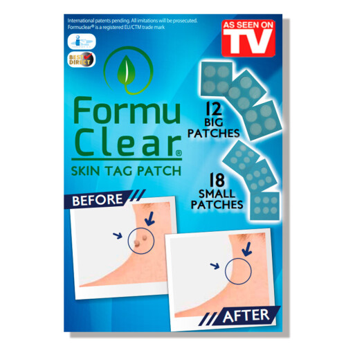 Skin Tag Remover FORMUCLEAR Skin Tag As seen on TV Patch Remover 30 Natural Bands Removal Against Skin Tag With Salicylic Formulation Natural Painless Treatement