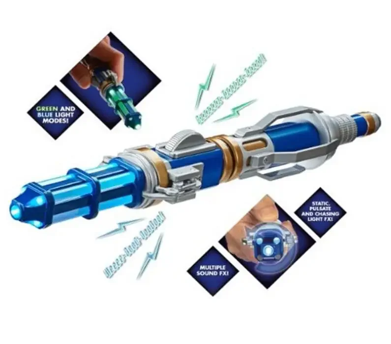 Official Doctor Who Figures Sonic Screwdriver 12th Movie Props Model Sonics Pen Light Sounds Toy For Kid Holiday Gift