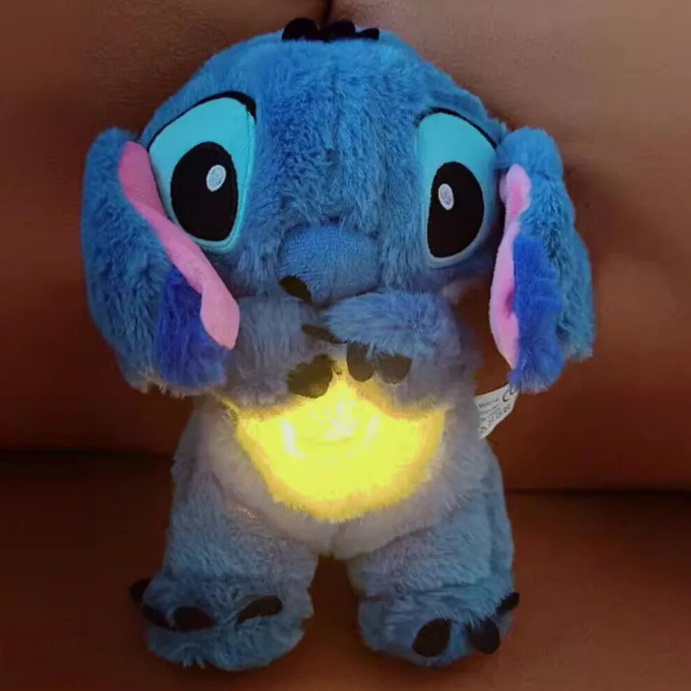 Kawaii Stitch Plush Doll Baby Sleeping Companion Sound Soothing Music - Sleep and breath