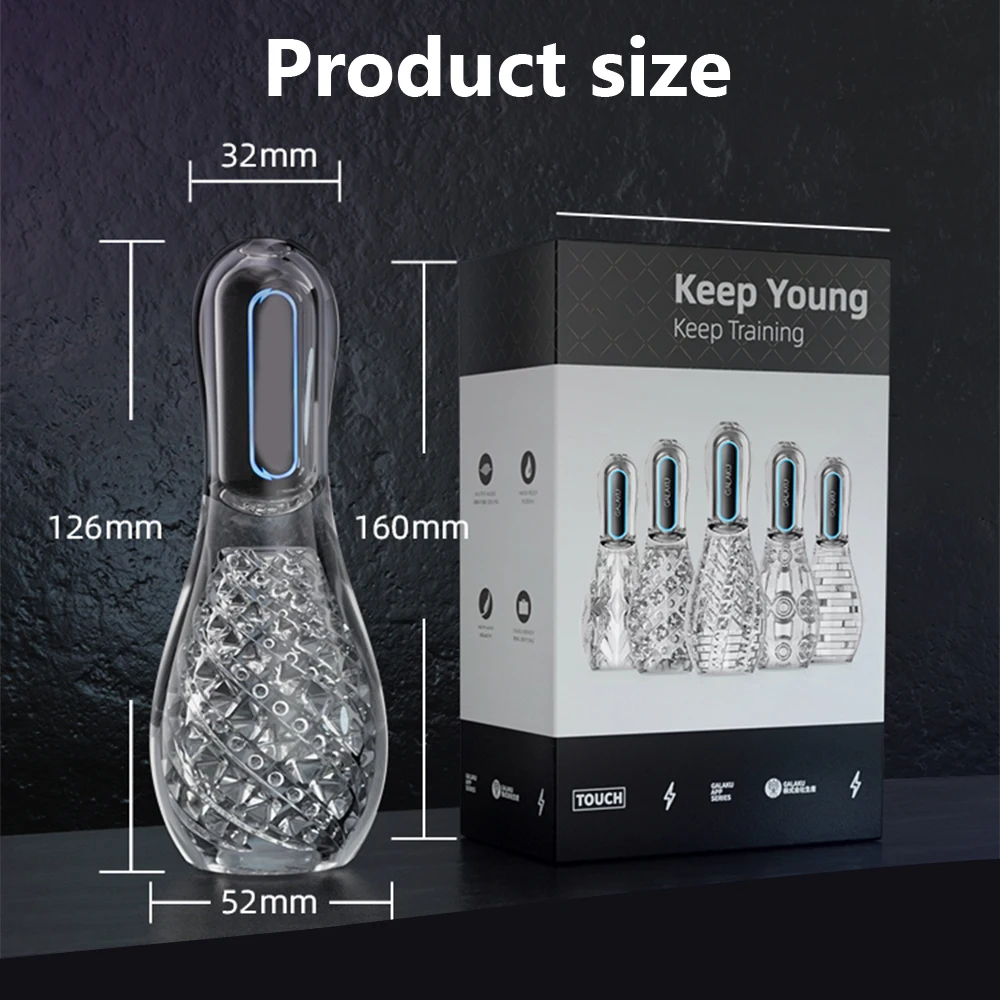 (Conqueror) Male Masturbator Cup Automatic Sucking Vibrators Sex Toys for Men Real Oral Sex Glans Trainer Penis Massage Male Delay Ejaculation Vibrator Sex Toys for Men
