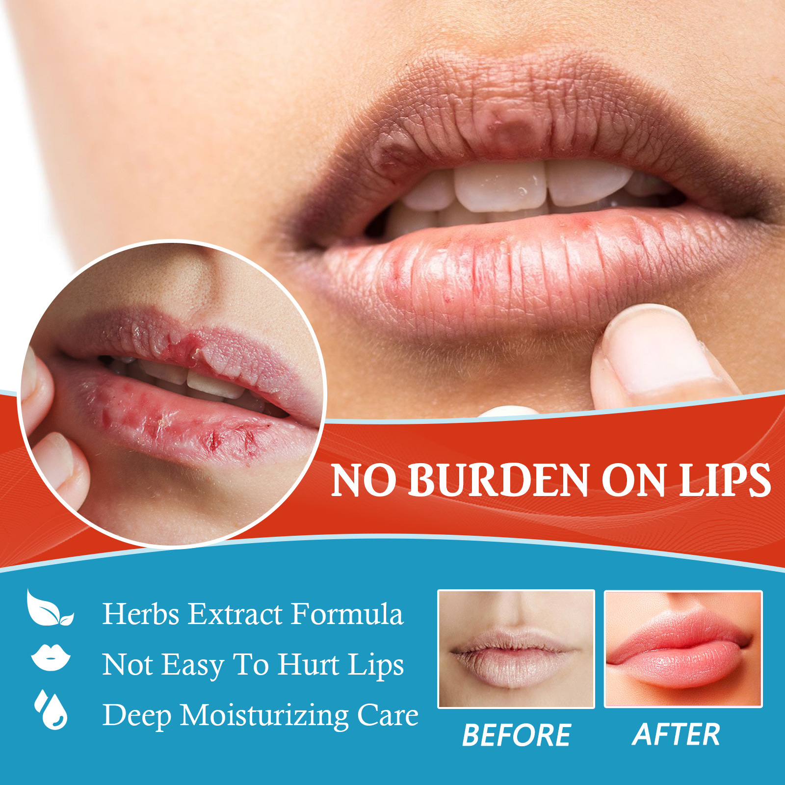 (3pcs) Lip Repair Balm Lip Moisturizing and Hydrating Chapped and Cracked to Prevent Dryness and Lighten Lip Lines Care Translucent Balm Lip Pattern Care Cream
