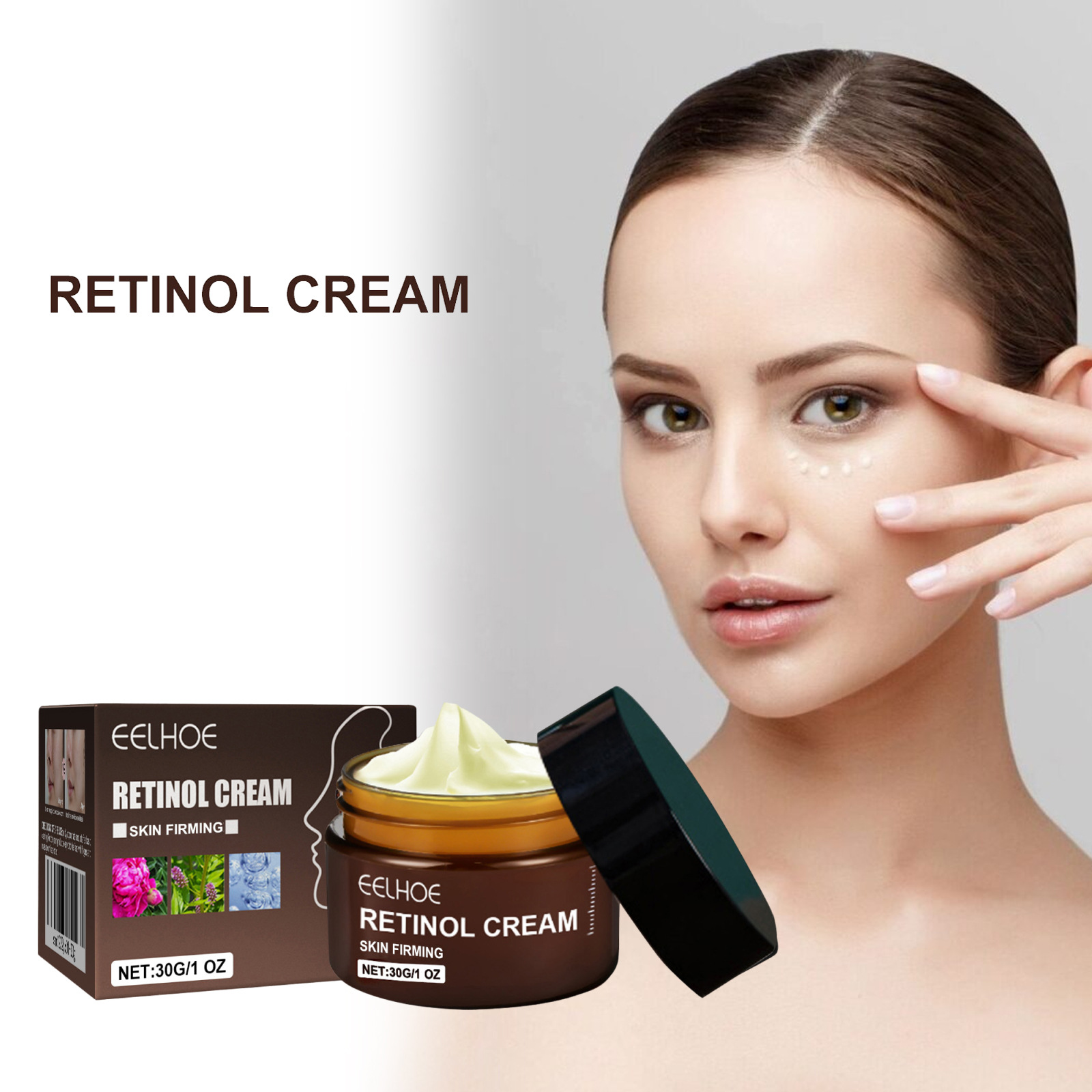 (1 PC) Retinol Face Cream Moisturizing Firming Lifting Anti Aging Fade Fine Lines Brightening Facial Skin Cream Skin Care Korean Cosmetics