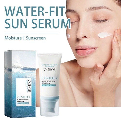 OUHOE Moisturizing Cream Facial Body Sunscreen Skin Protective Moisturizes Skin Summer Refreshing Brightening Facial Care Sunblock Cream 50ml