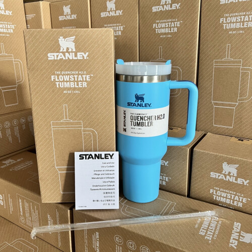 Blue Vacuum Cup Stanley Quencher Flowstate Tumbler 40oz 12l With Box Multicolour