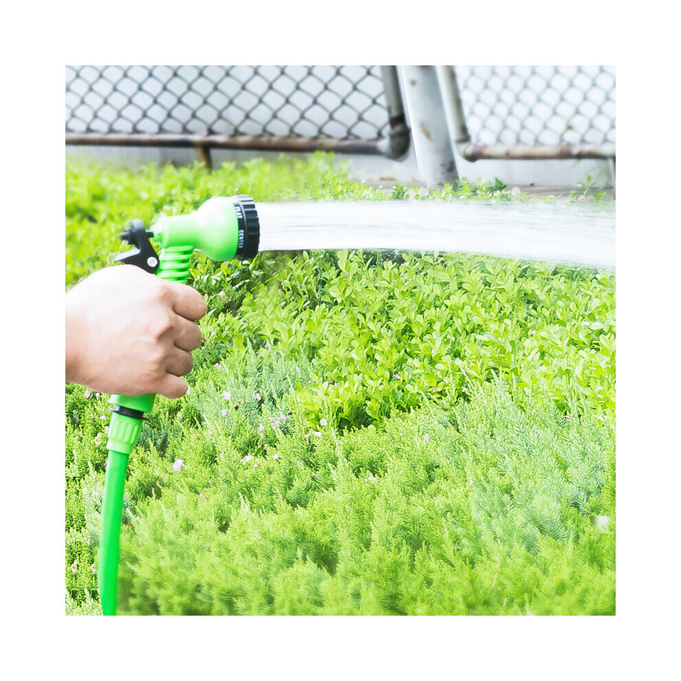 (100FT) Heavy Duty Expandable Garden & Carwash Magic Hose Pipe Spray Gun Garden Hose