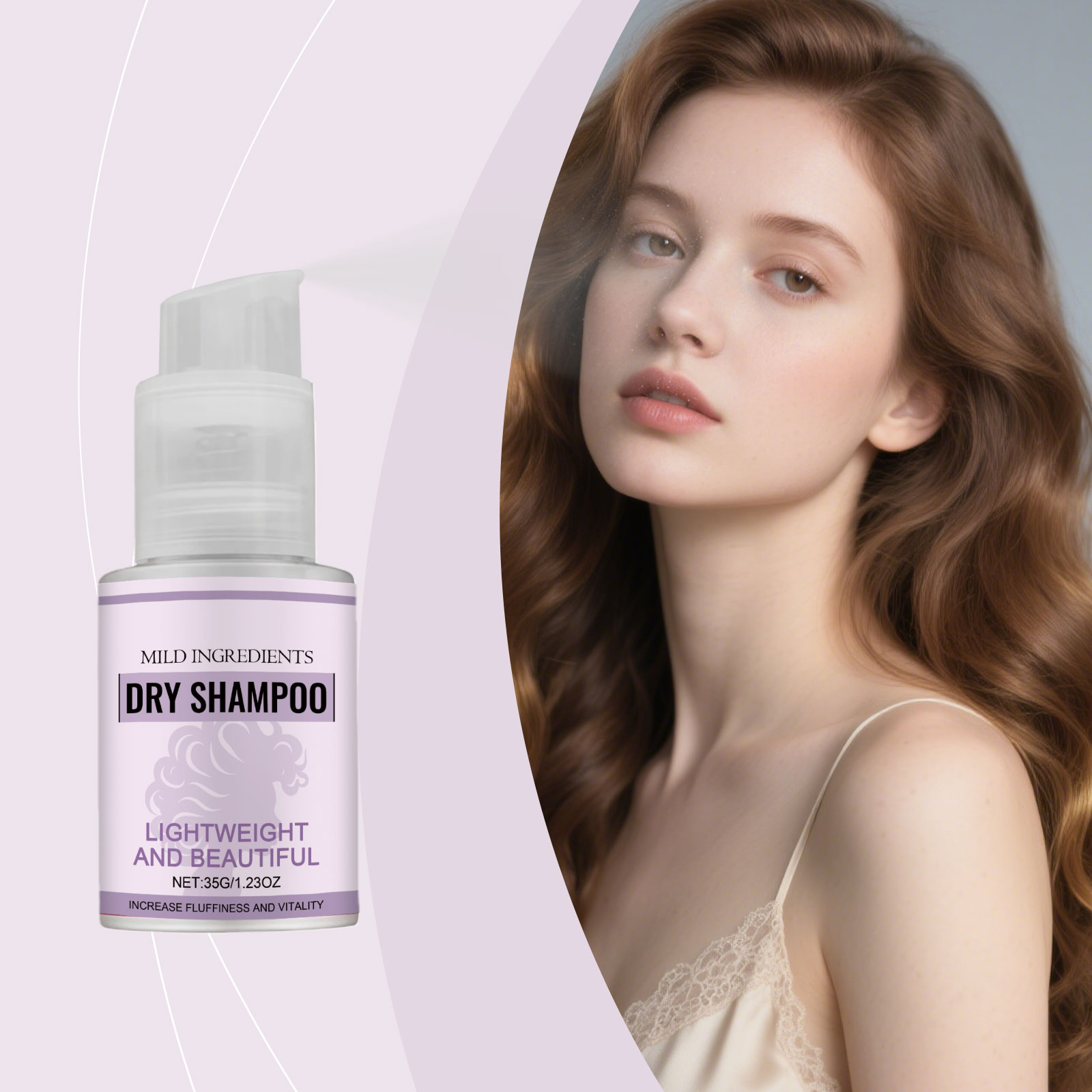 Dry Shampoo Spray Clean Lightweight Lasting Fluffy Quick-Drying Improve Hairing Quality Refreshes Smooth Hairs Soft Care Sprays