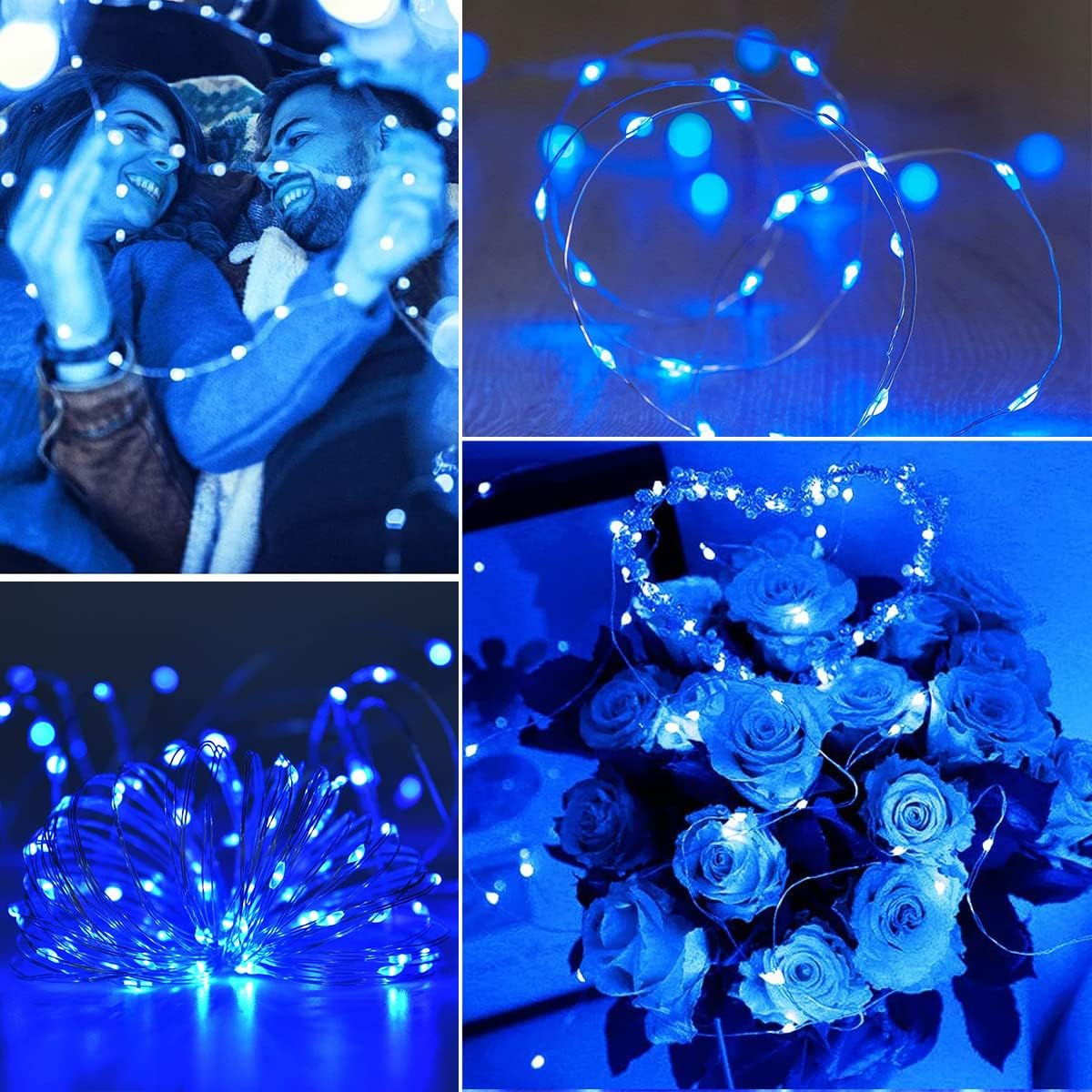 (White) Solar Fairy Lights Outdoor 2 Pack Total 240 LED/80FT Garden Lights Solar Powered Waterproof 8 Modes Copper Wire Decorative Solar String Lights for Trees Garden 