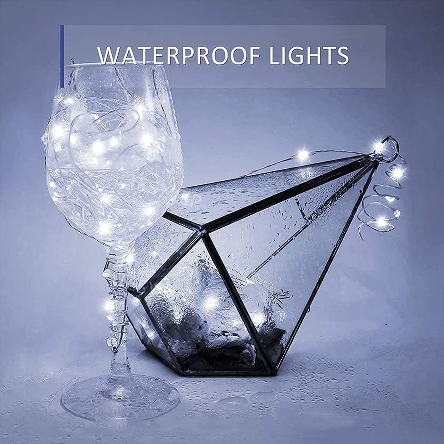 (White) Solar Fairy Lights Outdoor 2 Pack Total 240 LED/80FT Garden Lights Solar Powered Waterproof 8 Modes Copper Wire Decorative Solar String Lights for Trees Garden 