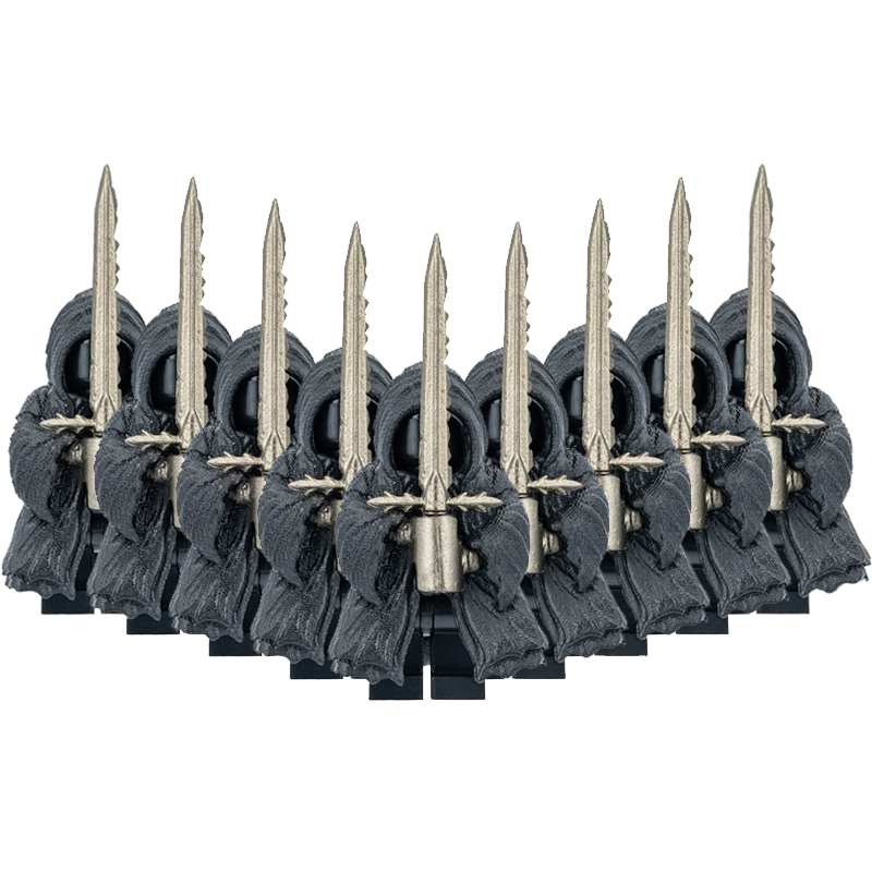 (21 PCS G) Building Blocks Medieval Army Knights Toys Lord Ring Mini Figures Toy Christmas Birthday Gifts