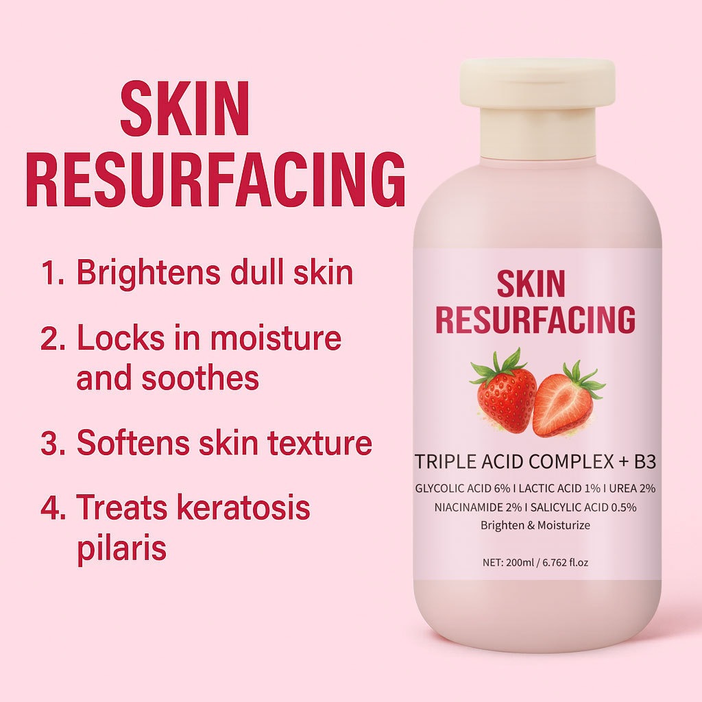 Strawberry Moisturizing Body Cream With Brush For Nourishing Softening And Hydrating Skin Daily Lotion 200ml