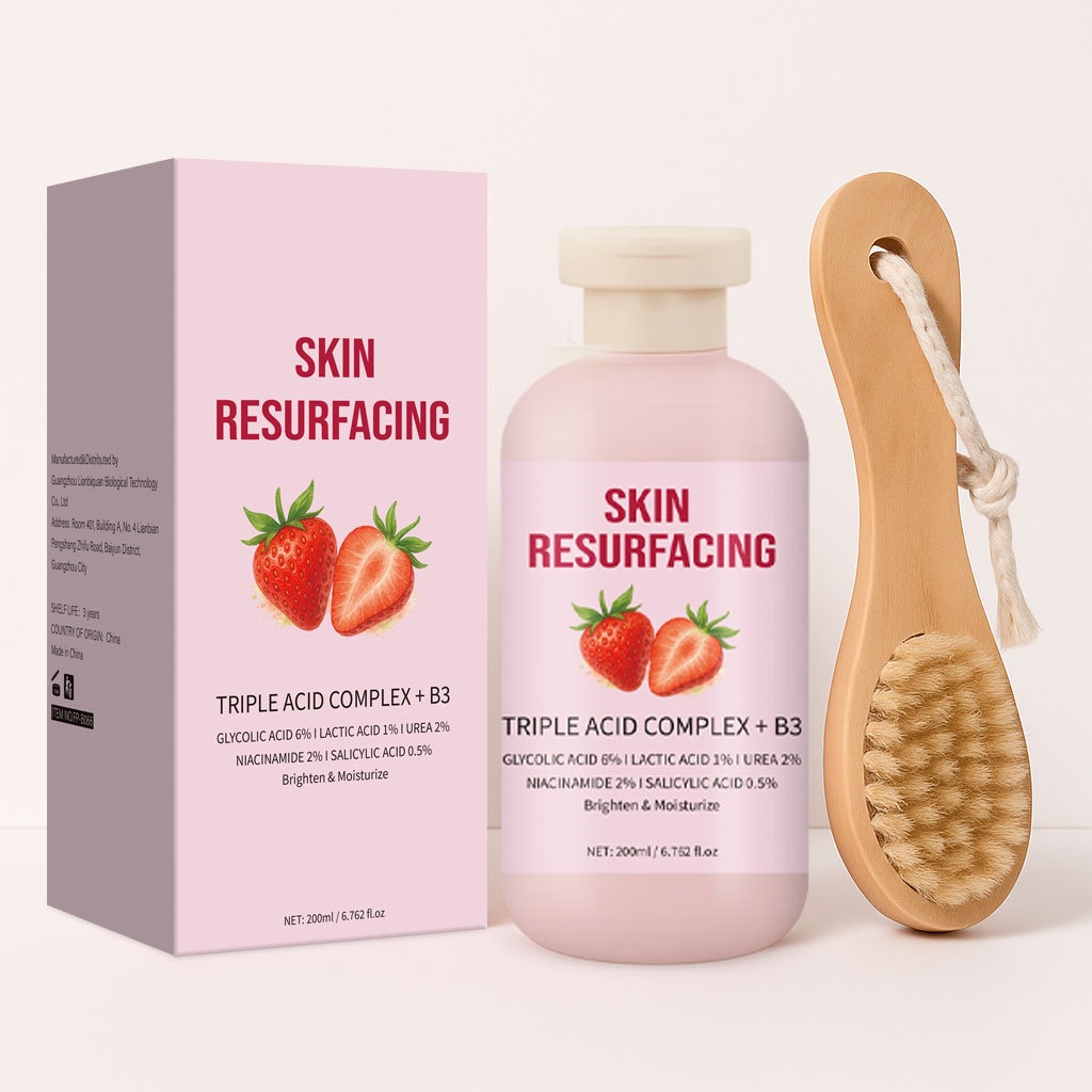 Strawberry Moisturizing Body Cream With Brush For Nourishing Softening And Hydrating Skin Daily Lotion 200ml