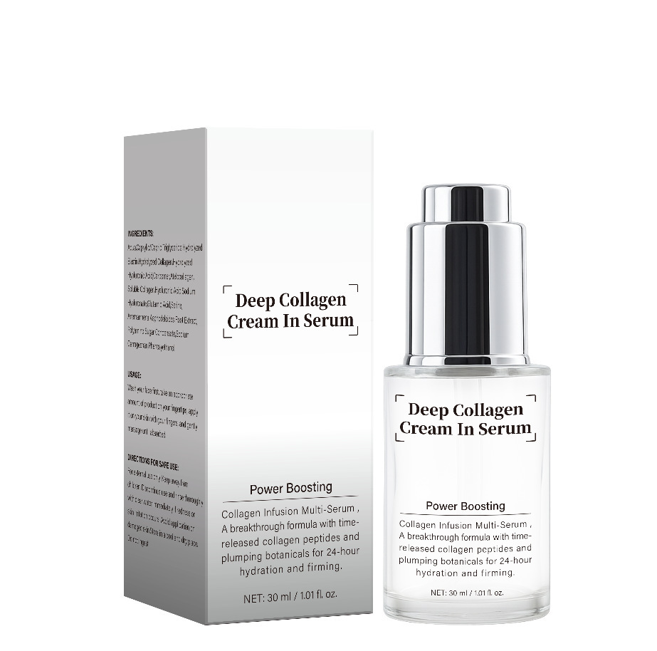 Deep Collagen Cream In Serum For Firming Hydrating And Skin Renewal Daily Anti Aging Face Treatment 30ml