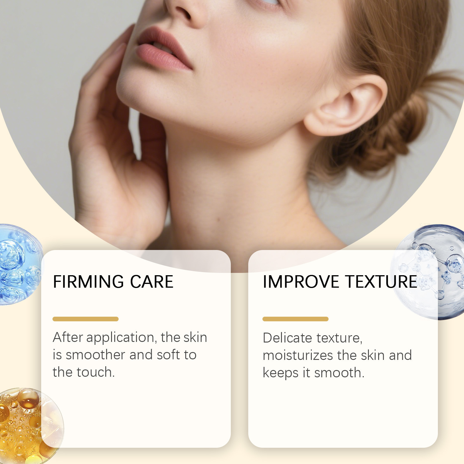Neck Firming Cream Moisturizing Hydrating Smoothing For Neck Contour And Face Skin Daily Nourishing Care