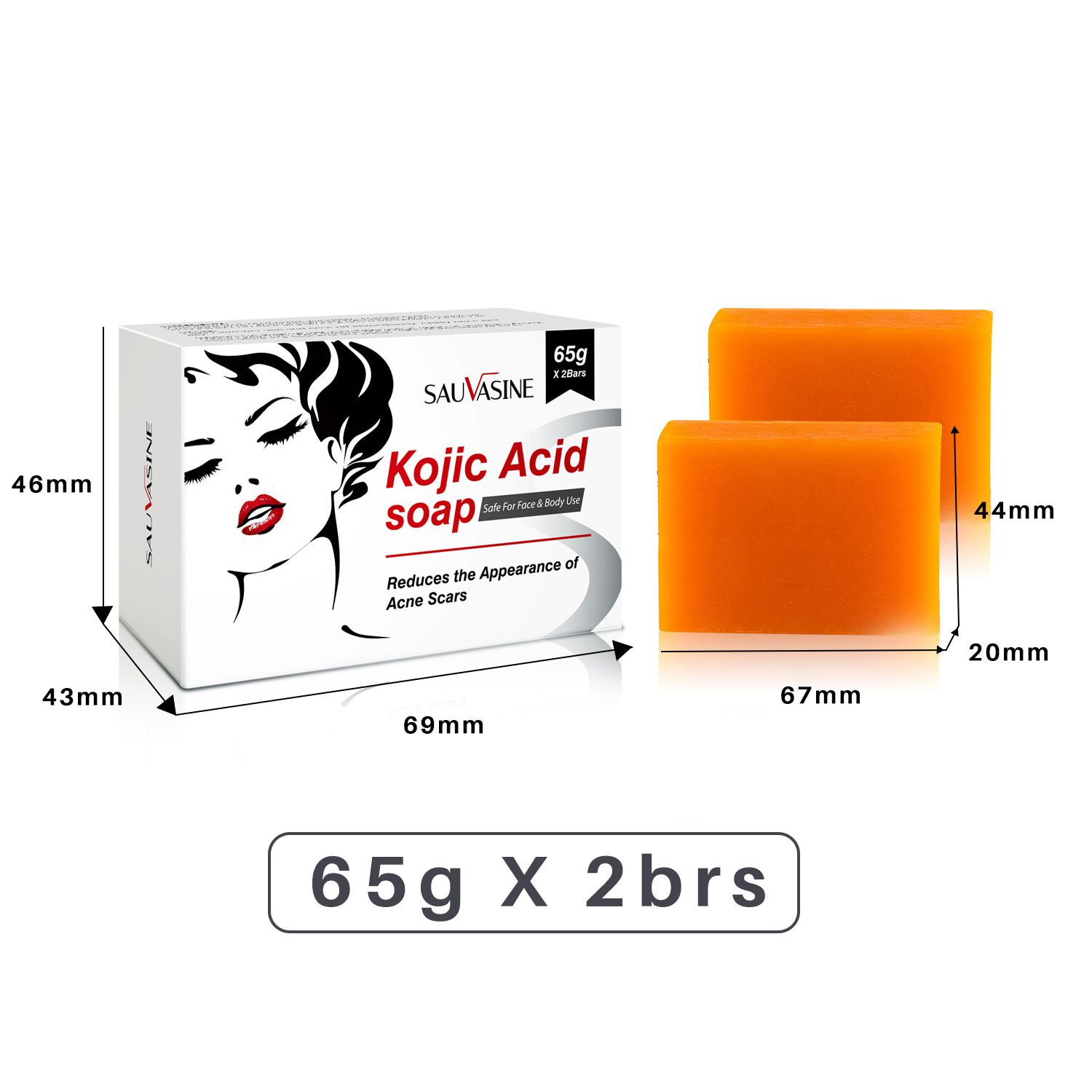 Kojic Acid Soap Skin Brightening Deep Cleansing Exfoliating Moisturizing For Face Body Daily Bath And Shower Bar