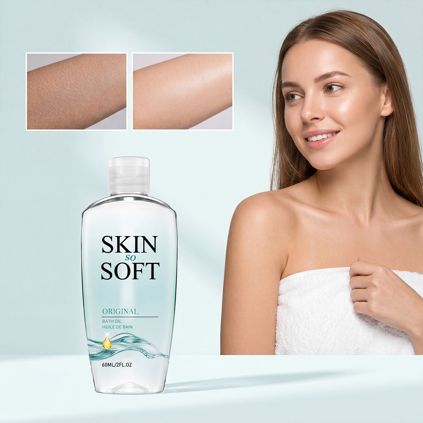 Soft Smooth Skin Bath Oil Mild Clean Body Skin Refreshing Hydrating Comfortable Non Tight Aromatic Bath Liquid